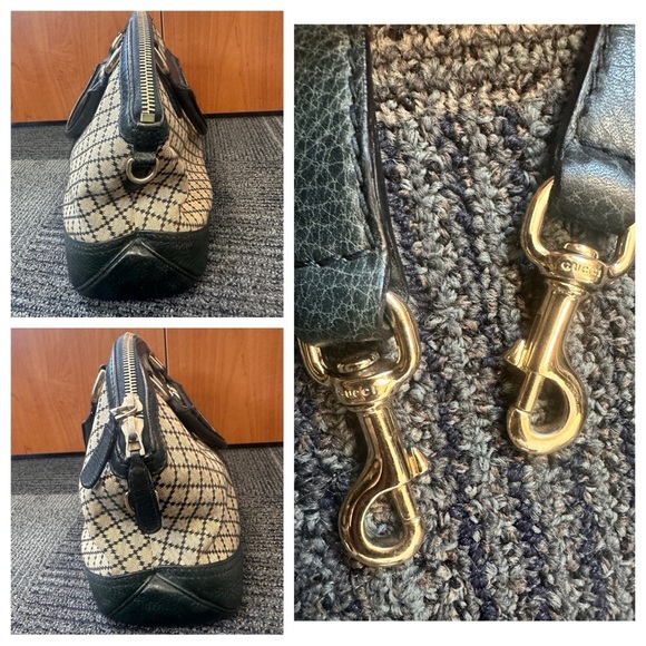 Gucci Blue Diamante Medium Catherine Dome Handle two way Women's Bag with wallet - Picture 12 of 16